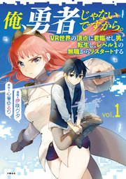 俺、勇者じゃないですから。～VR世界の頂点に君臨せし男。転生し、レベル１の無職からリスタートする～ 表紙